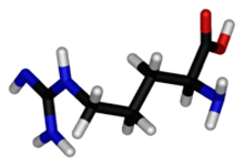 L-Аргинин, 3 D модель молекулы