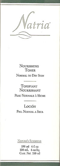 Nourishing Toner Natria - Питающий тоник для сухой и нормальной кожи, 180 мл (упаковка)