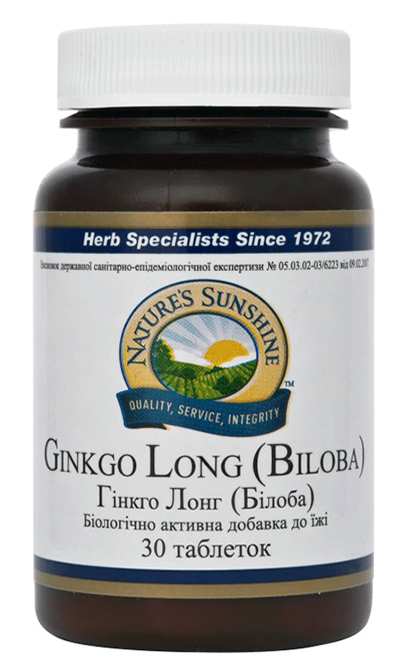 Гинкго Билоба – Ginkgo Long NSP (30 таблеток)