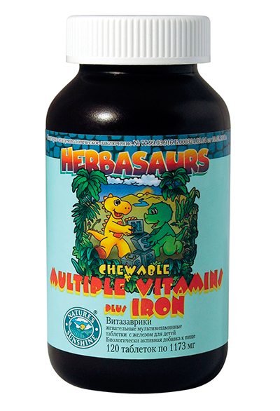 Herbasaurus Сhewable Vitamins NSP, 120 таблеток